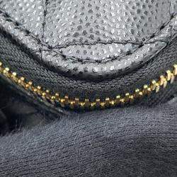 Pre Owned Chanel Vanity Black Caviar Leather Chain Vanity Bag