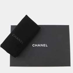 Pre Owned Chanel Timeless Classics Black Caviar Leather Chain Clutch Bag