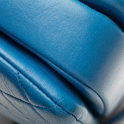 Pre Owned Chanel Blue Medium Lambskin Trendy CC Top Handle Bag