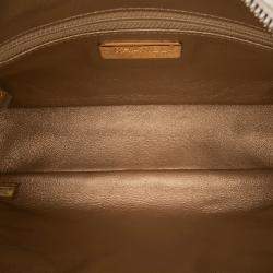 Pre Owned Chanel White Quilted Lambskin All About Chains Camera Bag