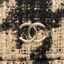 Pre Owned Chanel Brown Tweed Chain Around Phone Holder