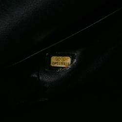 Pre Owned Chanel Black Medium Classic Caviar Double Flap