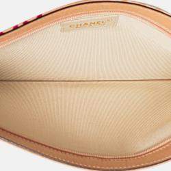 Pre Owned Chanel Pink Canvas Coco Chain Pochette