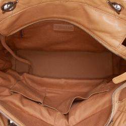 Pre Owned Chanel Brown Large Quilted Iridescent Calfskin VIP Tote