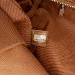 Pre Owned Chanel Brown Large Quilted Iridescent Calfskin VIP Tote