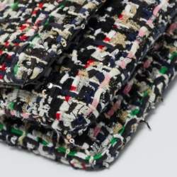 Pre Owned Chanel Multicolor Quilted Tweed 19 Wallet on Chain