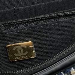 Pre Owned Chanel Multicolor Quilted Tweed 19 Wallet on Chain