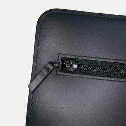 Pre Owned Chanel Black Lambskin Coco Boy Wallet On Chain