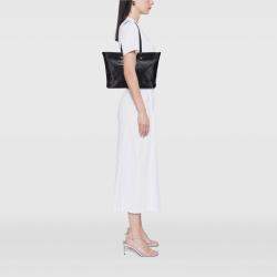 Pre Owned Chanel Black CC Caviar Wild Stitch On The Road Tote