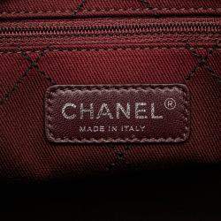 Pre Owned Chanel Black CC Caviar Wild Stitch On The Road Tote