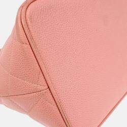 Pre Owned Chanel Pink Calfskin Medallion Tote Handbag