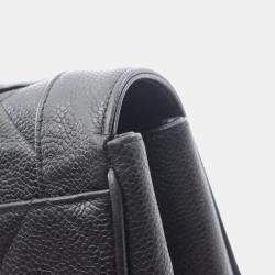 Pre Owned Chanel Matelasse Black Calfskin Leather Handbag 