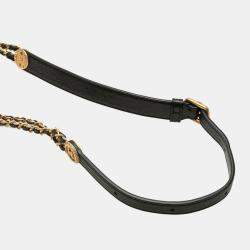 Pre Owned Chanel Mini Matelasse Coco Mark In Black Caviar Skin Waist Bag