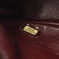 Pre Owned Chanel Matelasse Camera Bag Shoulder In Lambskin Leather  Gold