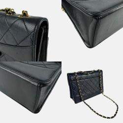 Pre Owned Chanel Shoulder Bag Lambskin Black