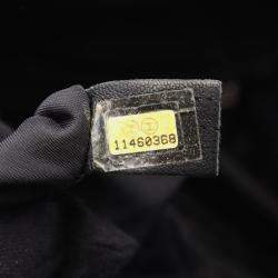 Pre Owned Chanel New Travel Line Black Nylon Coco CC Shoulder Tote Bag