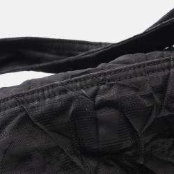 Pre Owned Chanel New Travel Line Black Nylon Coco CC Shoulder Tote Bag