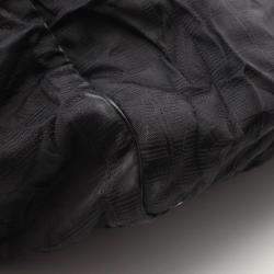 Pre Owned Chanel New Travel Line Black Nylon Coco CC Shoulder Tote Bag