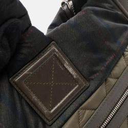 Pre Owned Chanel CC Coco Small Khaki Green Nylon Leather Tote