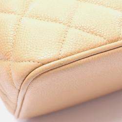 Pre Owned Chanel CC coco Medallion Beige Calfskin Tote GHW