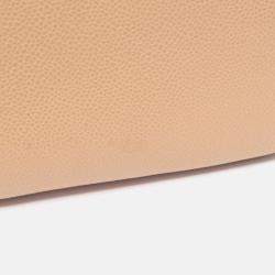 Pre Owned Chanel CC coco Medallion Beige Calfskin Tote GHW