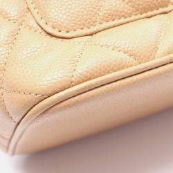 Pre Owned Chanel CC coco Medallion Beige Calfskin Tote GHW
