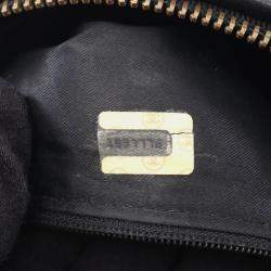 Pre Owned Chanel Mademoiselle CC Coco Mark Black Lambskin Leather Shoulder Bag
