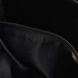 Pre Owned Chanel Mademoiselle CC Coco Mark Black Lambskin Leather Shoulder Bag