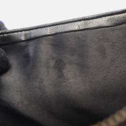 Pre Owned Chanel Mademoiselle CC Coco Mark Black Lambskin Leather Shoulder Bag