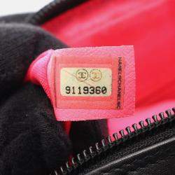 Pre Owned Chanel Coco CC Cambon Line Black Leather Handbag