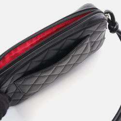 Pre Owned Chanel Coco CC Cambon Line Black Leather Handbag