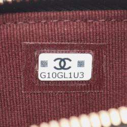 Pre Owned Chanel Matelasse Black Calfskin Phone Holder Shoulder Bag GHW