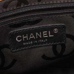 Pre Owned Chanel Coco Cambon Line Pink/Black Leather Small Tote