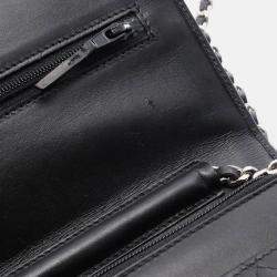 Pre Owned Chanel Coco Cambon Line Black Patent Leather Chain Shoulder Bag