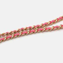 Pre Owned Chanel CC Tassel Pink Lambskin Camera Bag