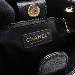 Pre Owned Chanel Matelasse PST Black Calfskin Shoulder Tote Bag GHW 