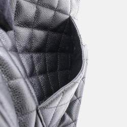 Pre Owned Chanel Matelasse PST Black Calfskin Shoulder Tote Bag GHW 