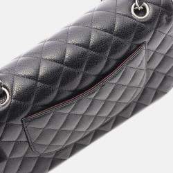 Pre Owned Chanel Coco Matelasse Black Calfskin W Flap Shoulder Bag 