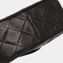 Pre Owned Chanel Black Lambskin Camera Bag Mini