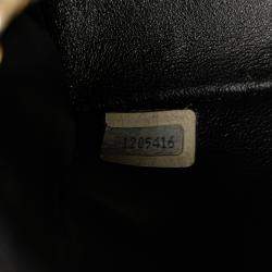Pre Owned Chanel Black CC Quilted Satin Bijoux Chain Single Flap