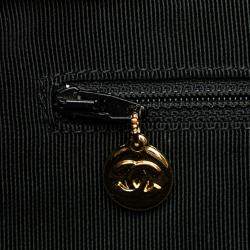 Pre Owned Chanel Black Triple CC Caviar Tote