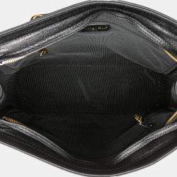 Pre Owned Chanel Black Triple CC Caviar Tote