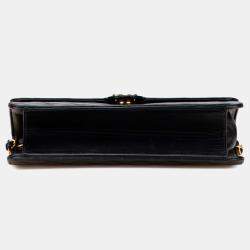 Pre Owned Chanel Black Medium CC Quilted Lambskin Single Flap