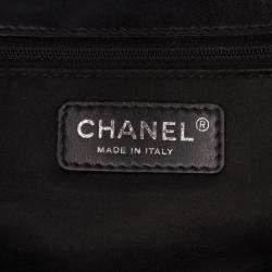 Pre Owned Chanel Black Maxi Quilted Lambskin 3 Flap