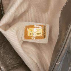 Pre Owned Chanel Brown Small Aged Calfskin Lady Pearly Flap