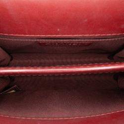 Pre Owned Chanel Red Small Calfskin Braided Chic Flap