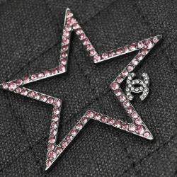 Pre Owned Chanel Gray Canvas Rhinestone Mademoiselle Lock Wallet on Chain WOC