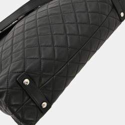 Pre Owned Chanel Black Lambskin Tote Handbag