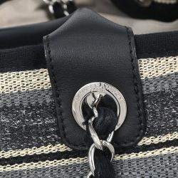 Pre Owned Chanel Gray Canvas Medium Deauville 2way Tote Bag