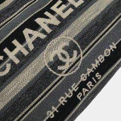 Pre Owned Chanel Gray Canvas Medium Deauville 2way Tote Bag